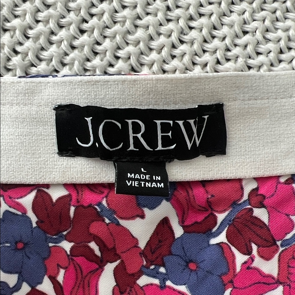 J. Crew Floral Midi Skirt - Gwyneth slip skirt in berry floral - Picture 2 of 10